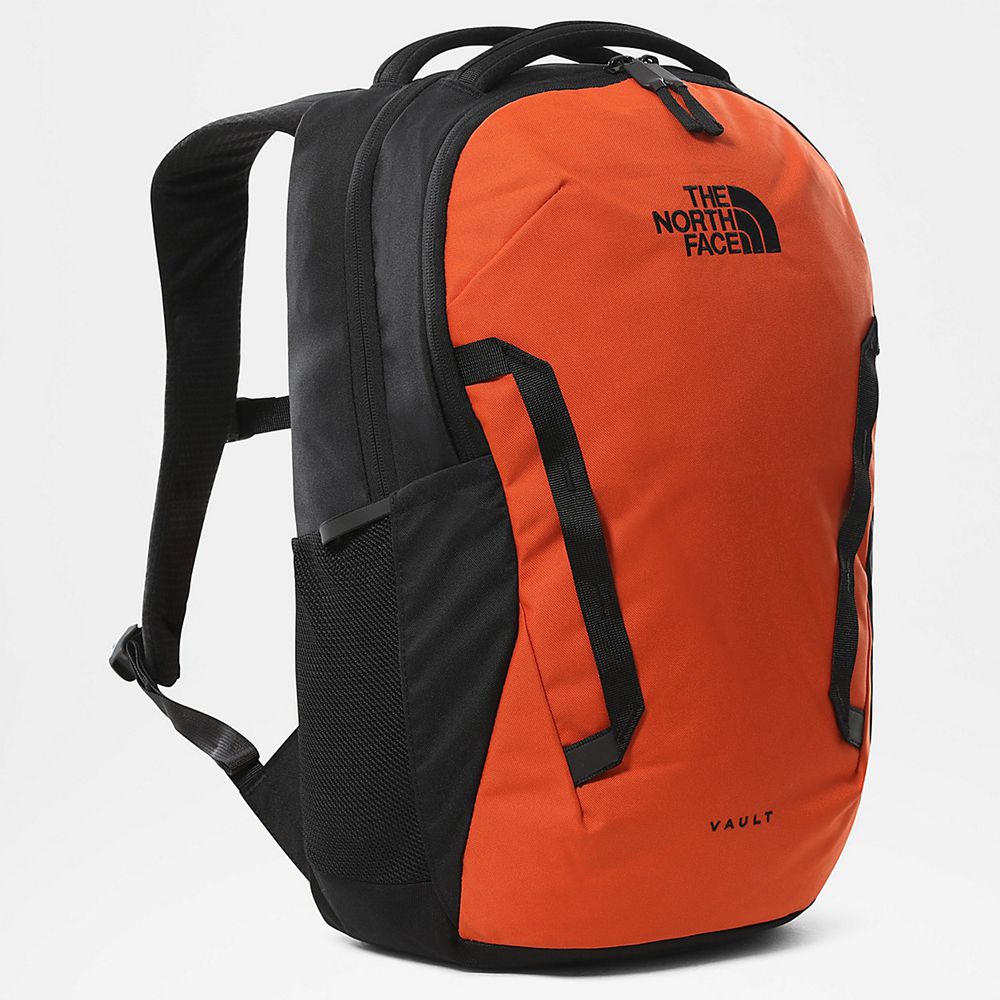 The North Face Backpacks Mens Australia - The North Face Vault Orange / Black (MUH-086917)